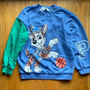 H&M Blue and Green Paw Patrol Chase Sweatshirt